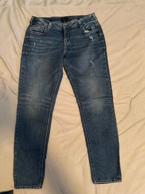 Silver Jeans Women's Dark Blue Skinny Jeans